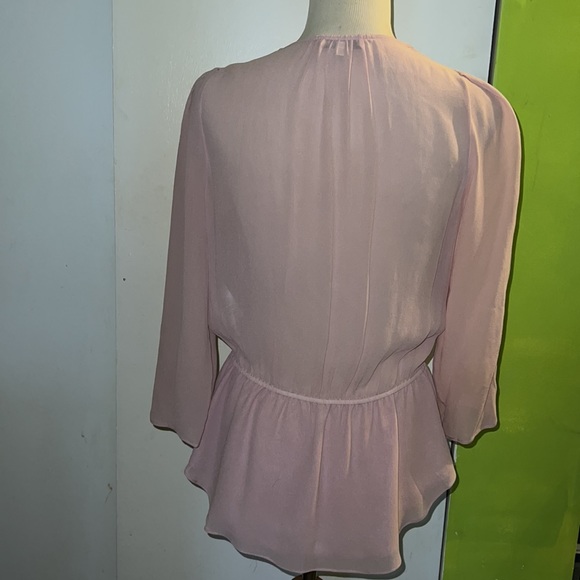 Babaton pink silk top - Picture 3 of 11